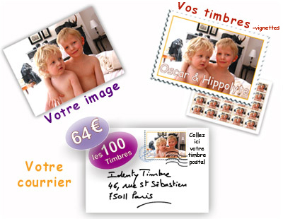 Planche de 4 timbres